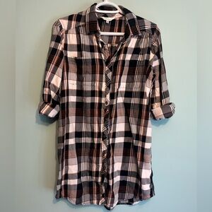 Northern Reflections Long Plaid Shirt - extra soft! Size Medium
